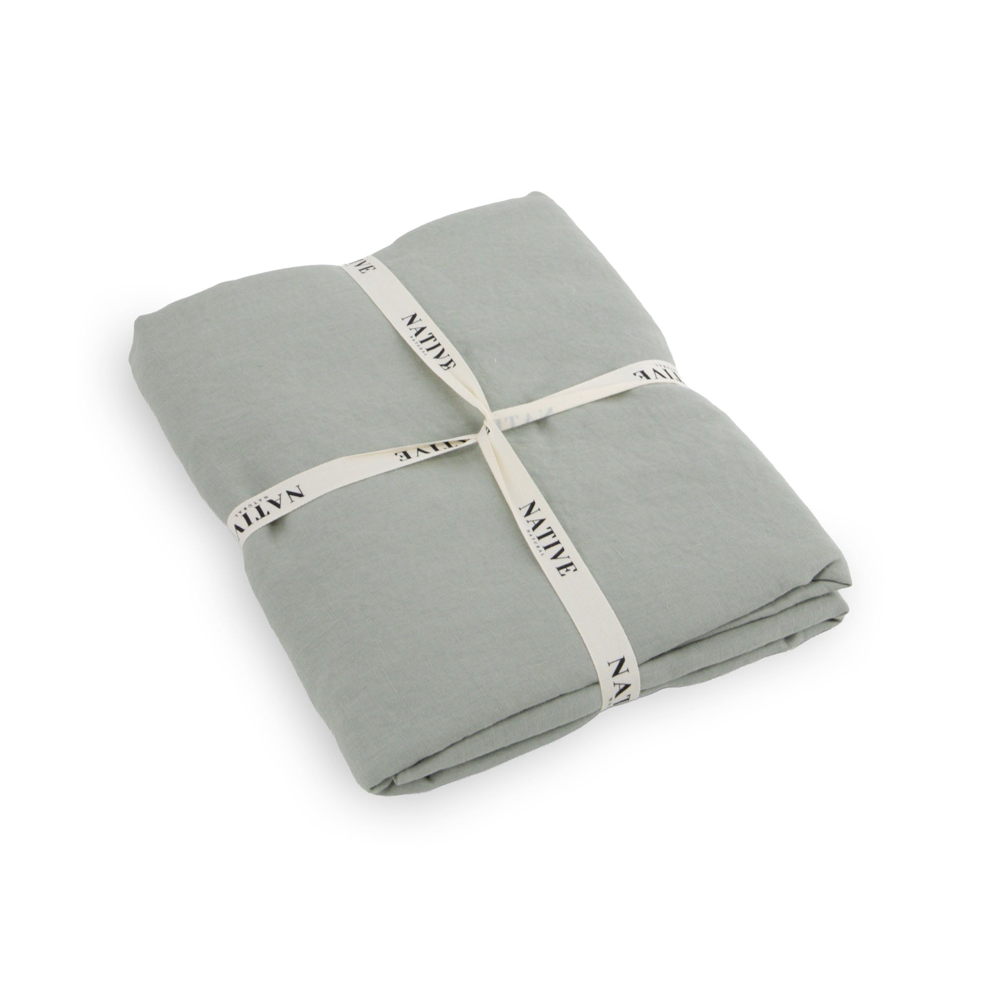 Stone 100% Linen Duvet Cover